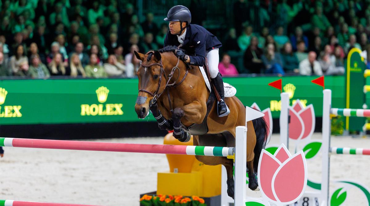 Den amerikanske världettan Kent Farrington kommer till start. Foto: Tomas Holcbecher