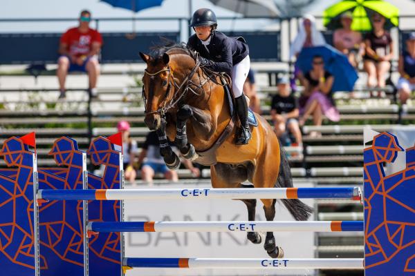 Irma och Chacconu vid CSIO Prague Cup 2022. Foto: Tomas Holcbecher