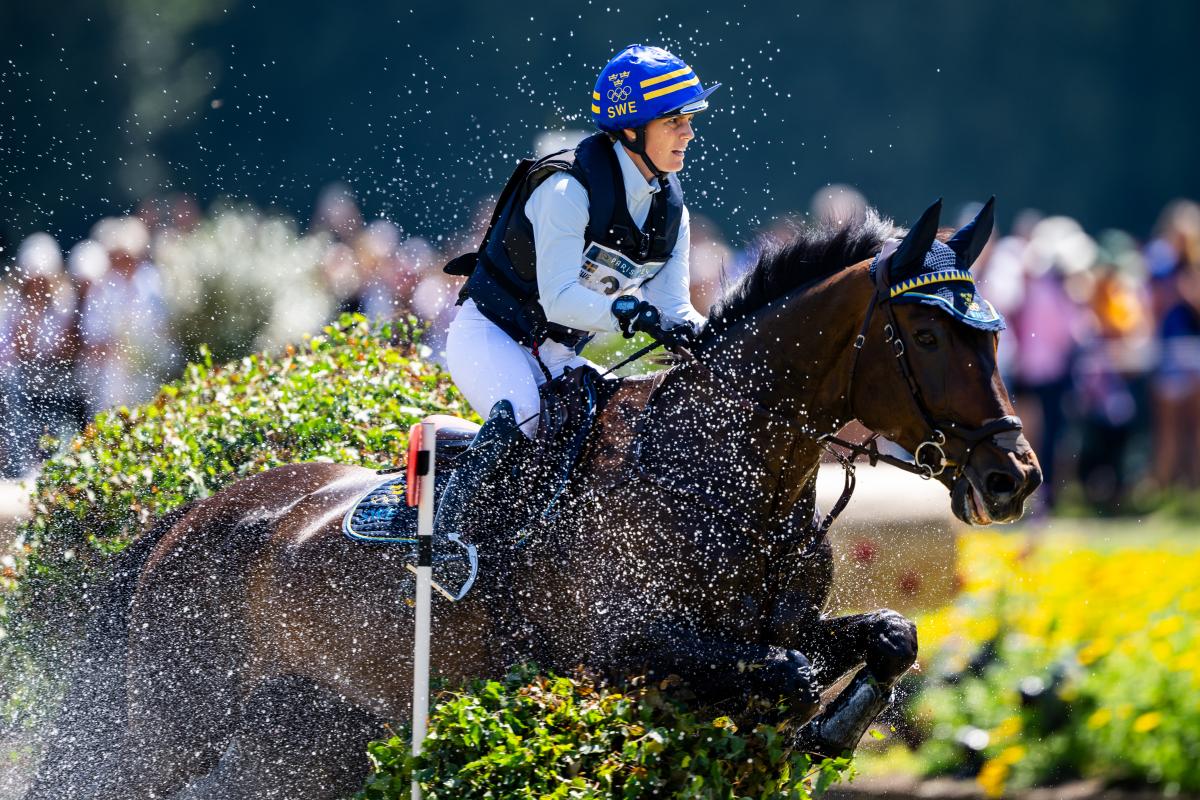 Frida Andersén och Box Leo under OS i Paris 2024. Foto: Maxin Thore