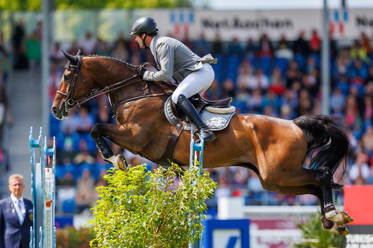 Philipp och Coby under CHIO Aachen 2023. Foto: Tomas Holcbecher
