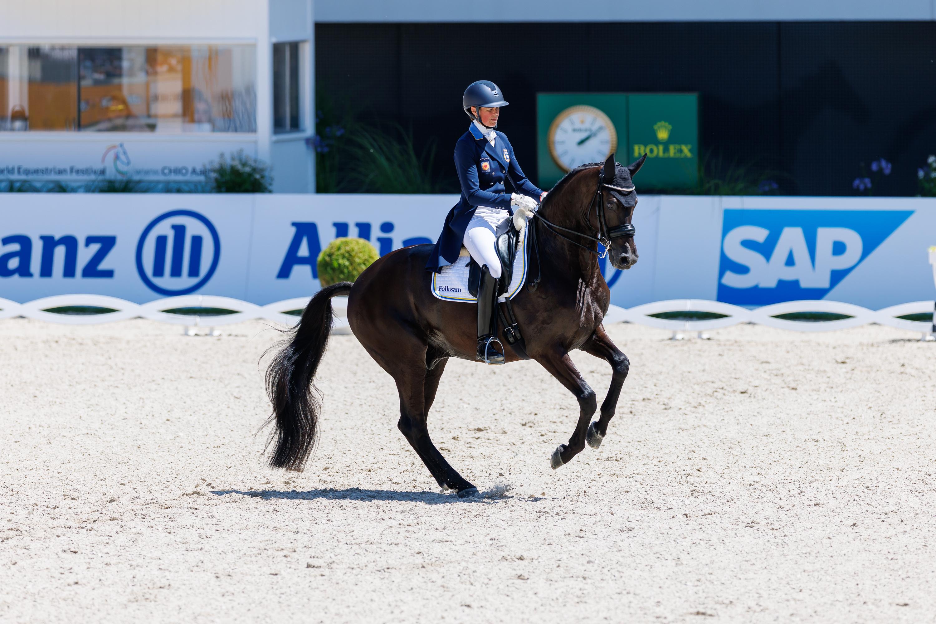 Maria von Essen och Invoice i Aachen i somras. Foto: Tomas Holcbecher