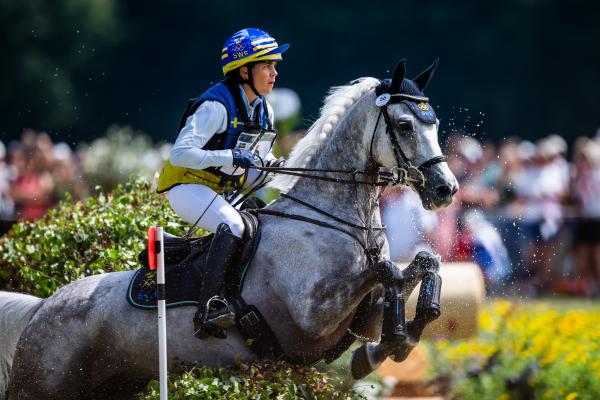 Louise Romeike och Caspian under OS i Paris 2024. Foto maxin Thore/Bildbyrån