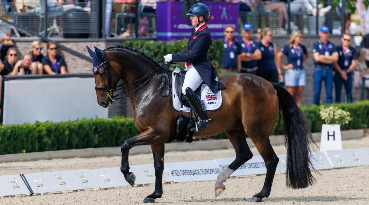 Becky Moody och Jagerbomb vid EM i Crozet. Foto: Tomas Holcbecher 