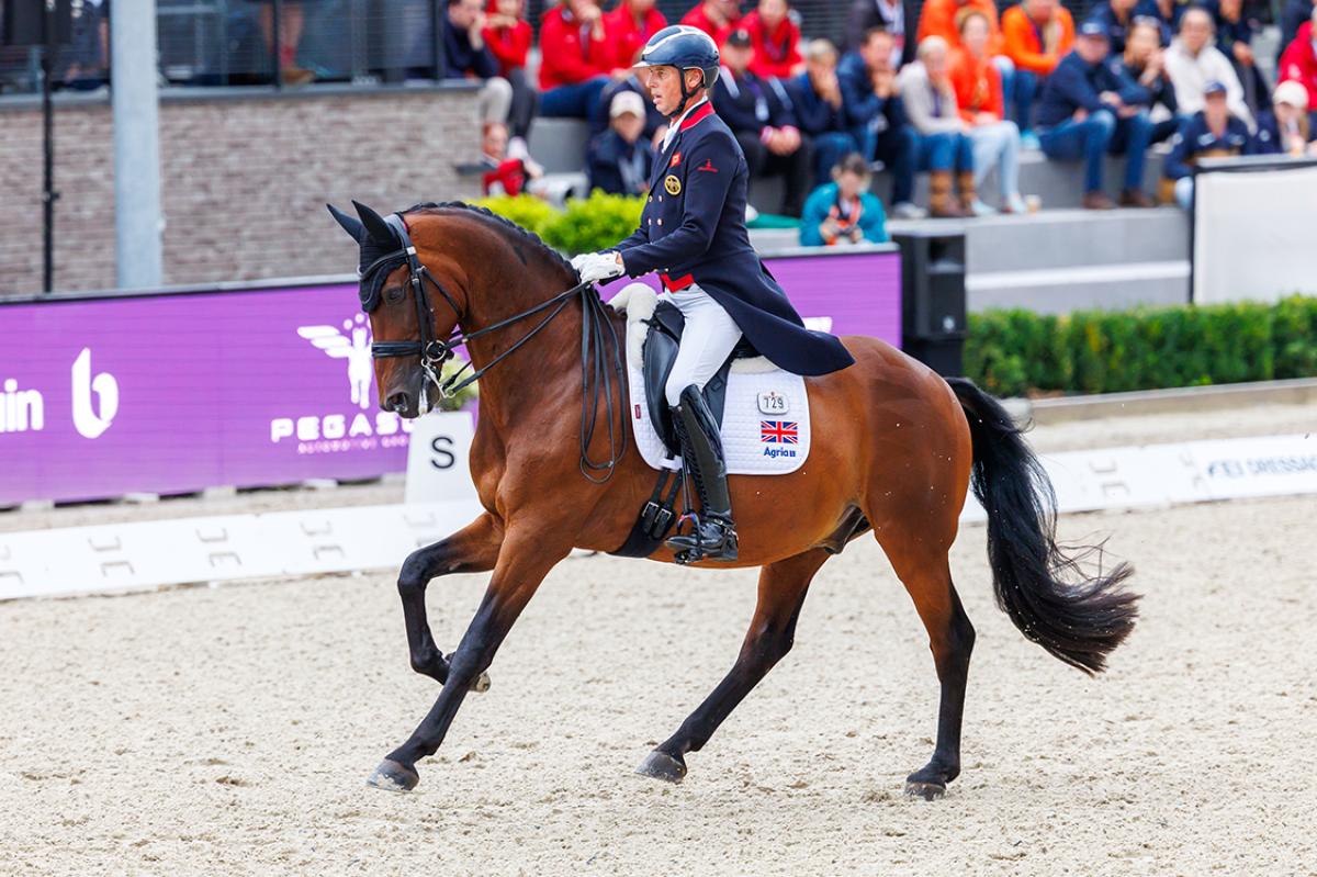 Carl Hester och Fame i dagens Grand Prix. Foto: Tomas Holcbecher