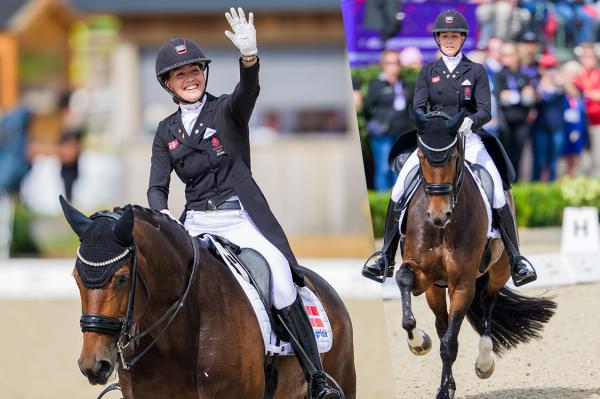 Cathrine Laudrup-Dufour och Mount St John Freestyle från dagens ritt. Foto: Ludvig Thunman/Bildbyrån