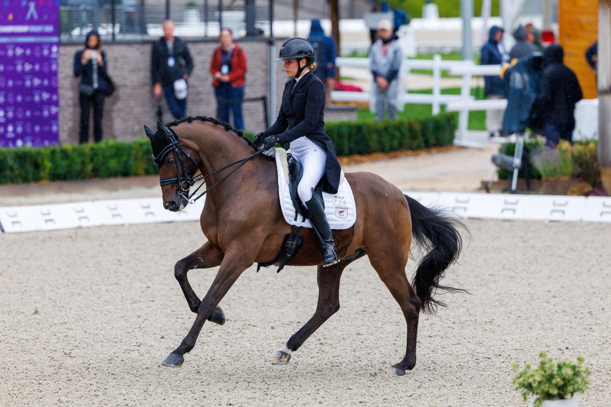 Gammelenggårds Zappa och Maria Klementieva i dagens Grand Prix. Foto: Tomas Holcbecher