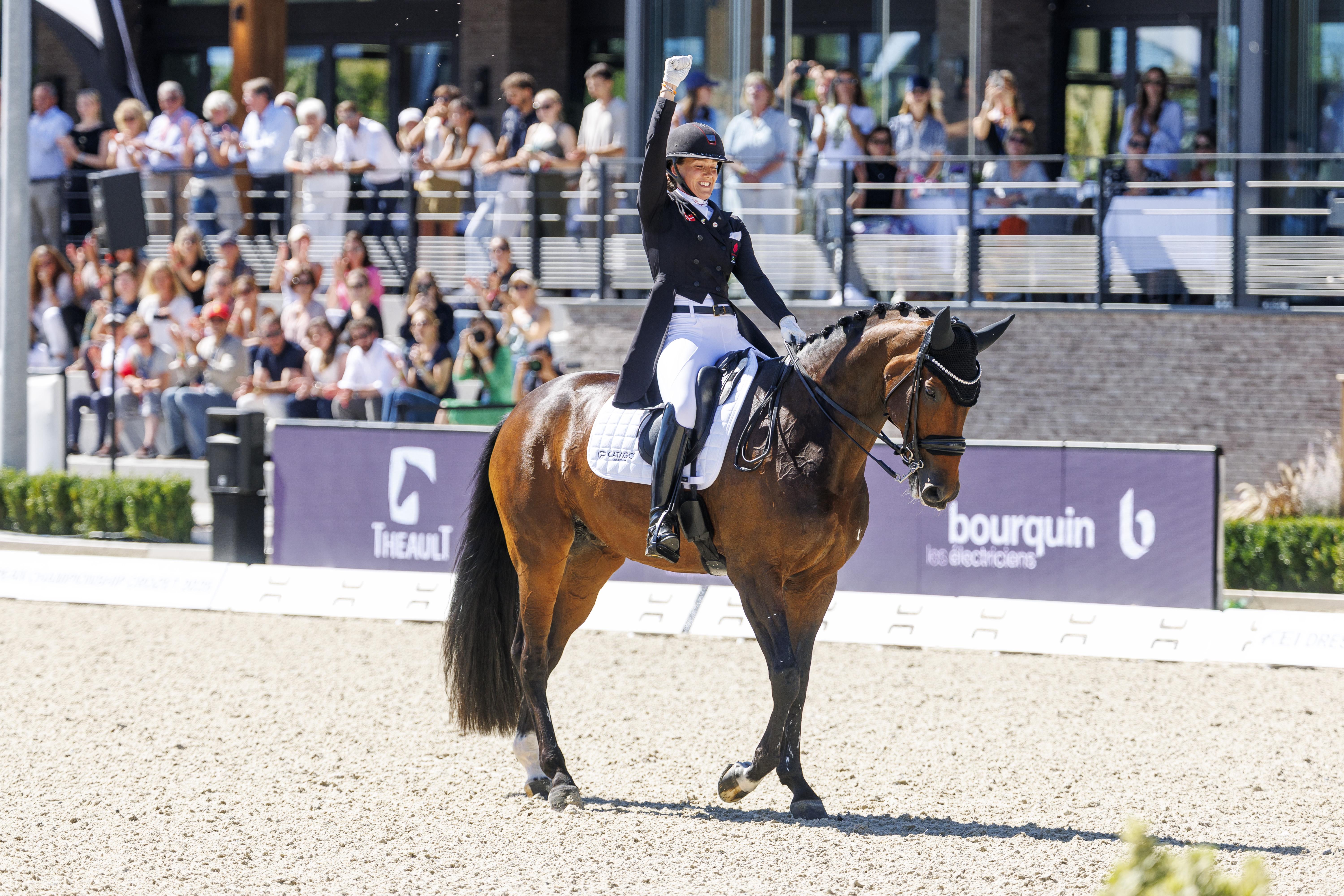 Cathrine Laudrup-Dufour och Mount St John Freestyle. Foto: Stefan Lafrentz