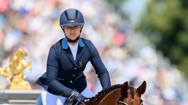 Sofia Sjöborg vid förra årets OS i Paris. Foto: Vegard Grøtt/Bildbyrån