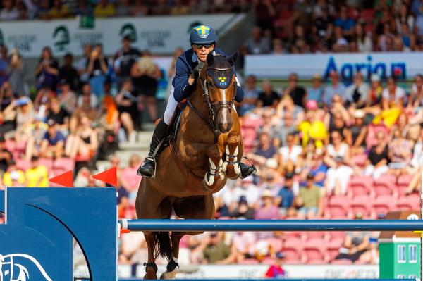Henrik von Eckermann och King Edward under VM i Herning 2022. Foto: Tomas Holcbecher