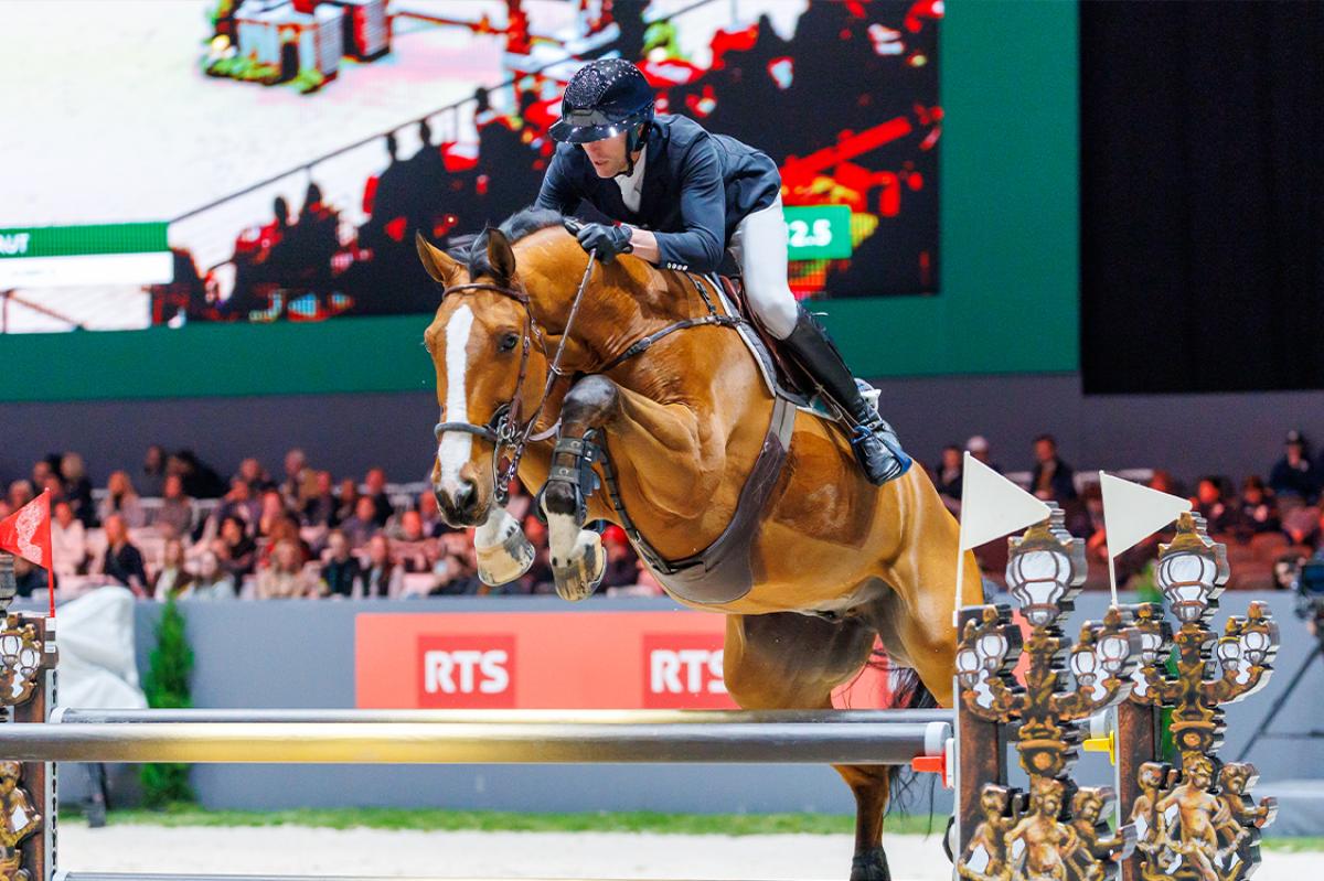 Kevin Staut och Beau de Laubry Z i Geneve i slutet av 2024. Foto: Tomas Holcbecher