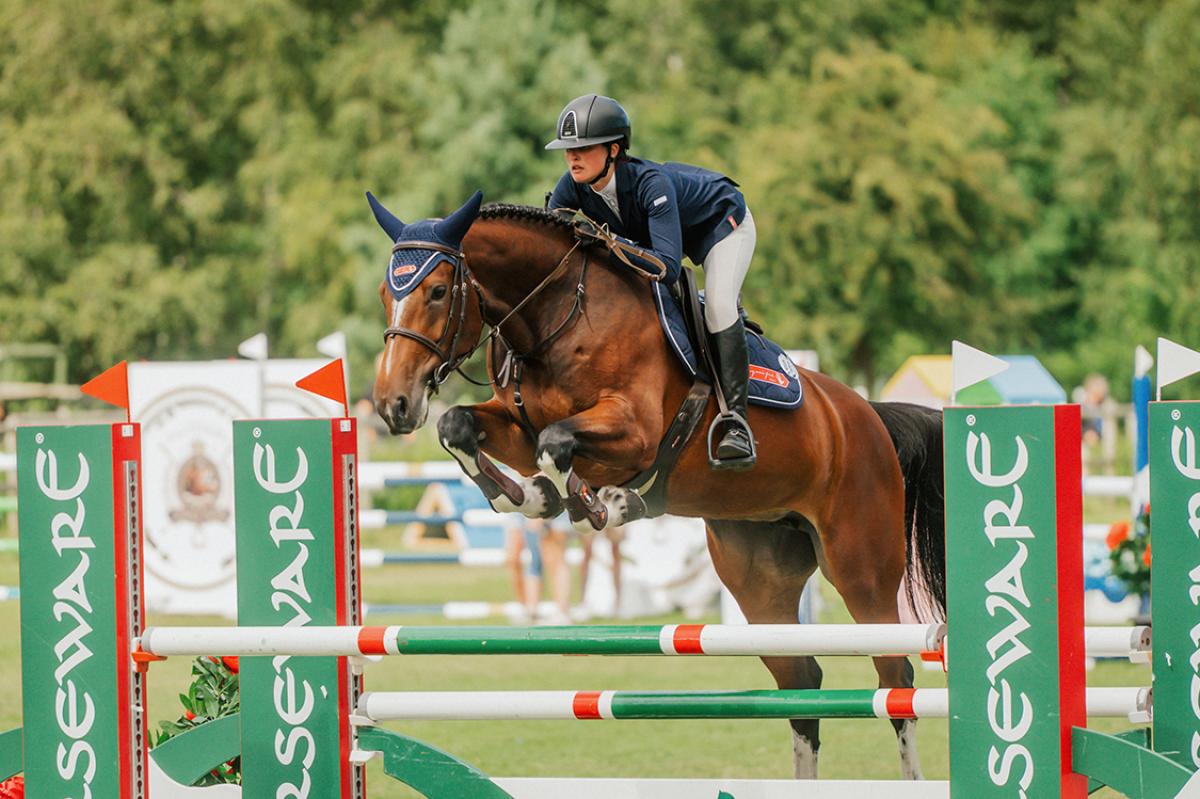 Linnea Österberg och JH's Esmeralda under Falsterbo Horse Show 2025. Foto: Ida Lindemann