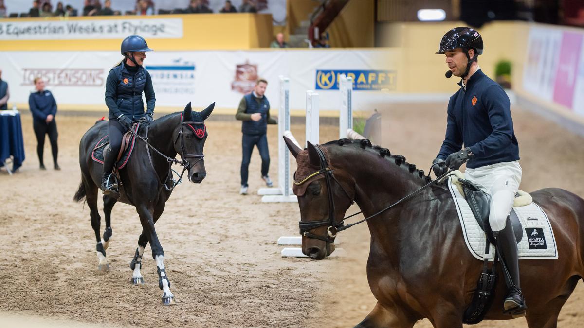 Förra året var det Angelica Augustsson Zanotelli och Benjamin Werndl som testred unghästarna. Foto: Ida Lindemann