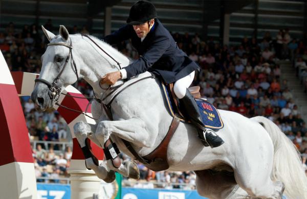 2002 red Peter Eriksson Cardento VDL under Ryttar-VM i Spanien. Foto: Björn Tilly/Bildbyrån