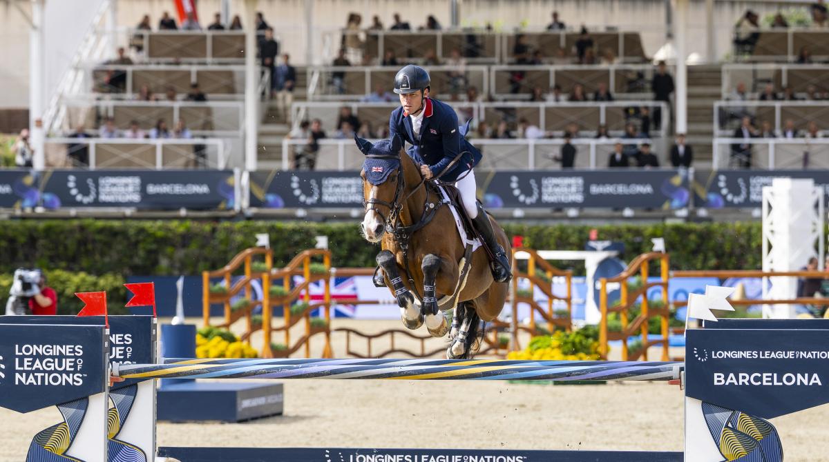 Scott Brash med Hello Jeffersen representerade Storbritannien i omhoppning. Foto: FEI/Leanjo de Koster