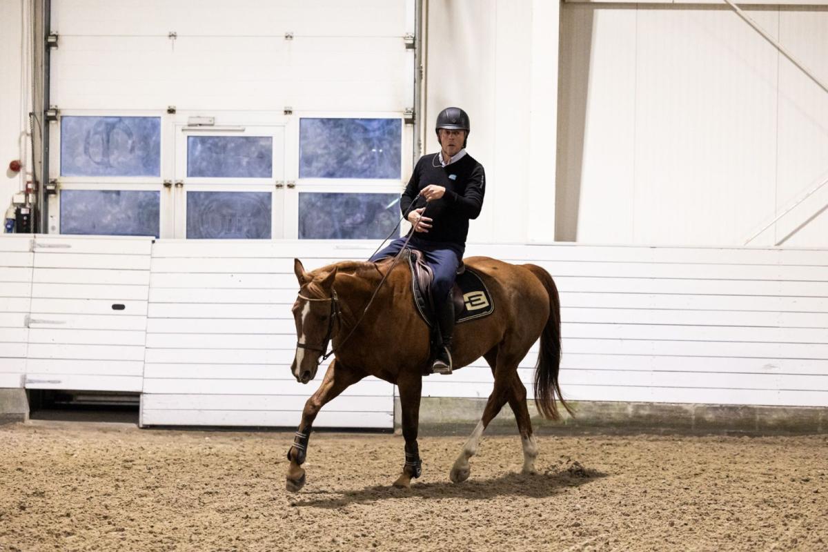 Jens Fredricson på Escada under clinicen. Foto Maren G Kalleberg