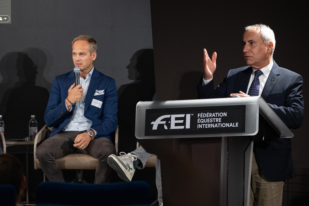 Henrik Ankarcrona och Ingmar De Vos. Foto FEI/Félix Imhof