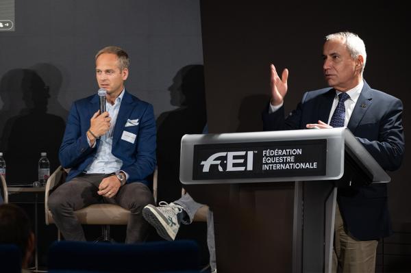 Henrik Ankarcrona och Ingmar De Vos. Foto FEI/Félix Imhof