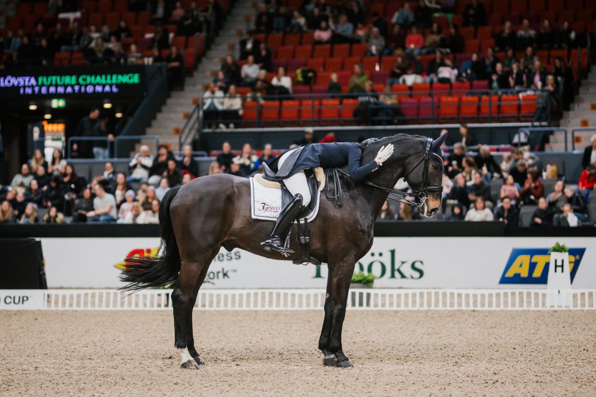 Siri Ehronrooth med Moegelbjergs Romeo under GHS i fjol. Foto: Ida Lindemann