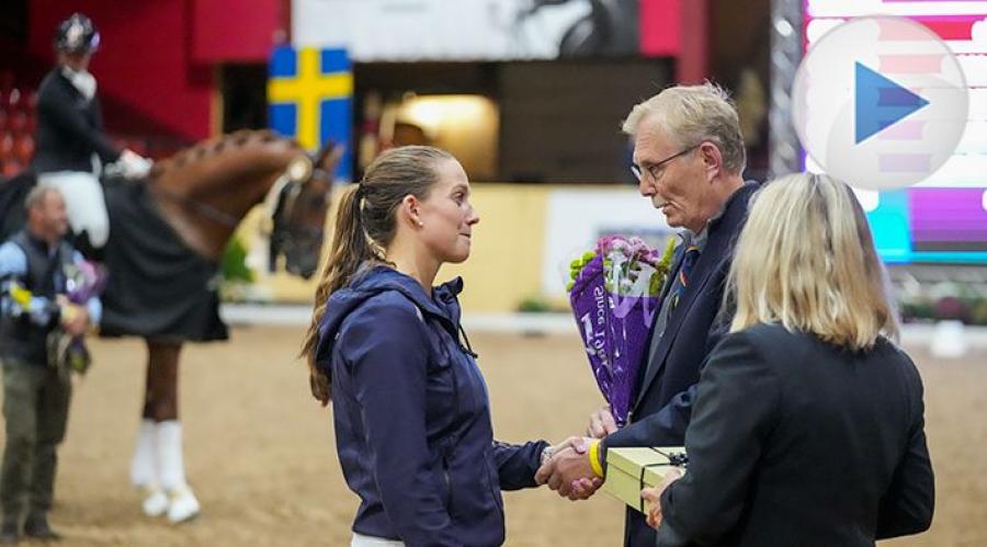 <p>Energiknippet Laudrup-Dufour hade just testridit tretton hästar och funnit sina favoriter . Hör henne berätta om vad som händer i höst .