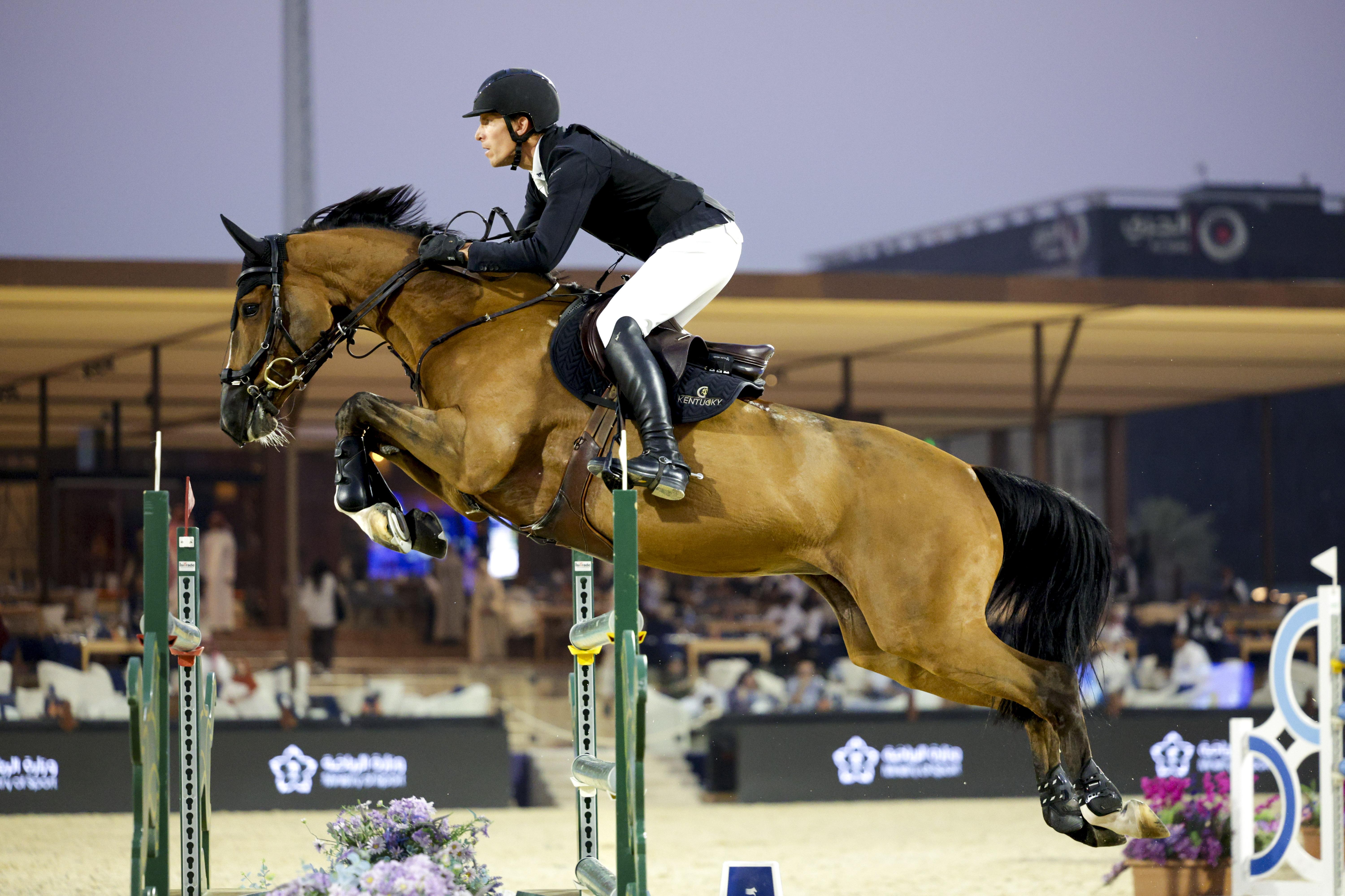 Henrik och Glamour Girl från gårdagens klass. Foto: Longines Global Champions Tour