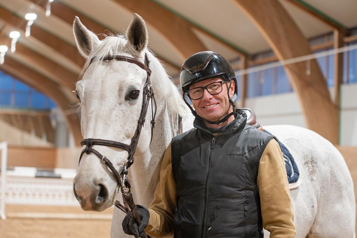 Marcus Westergren på hemmaplan i vintras. Foto: Jennie Börs