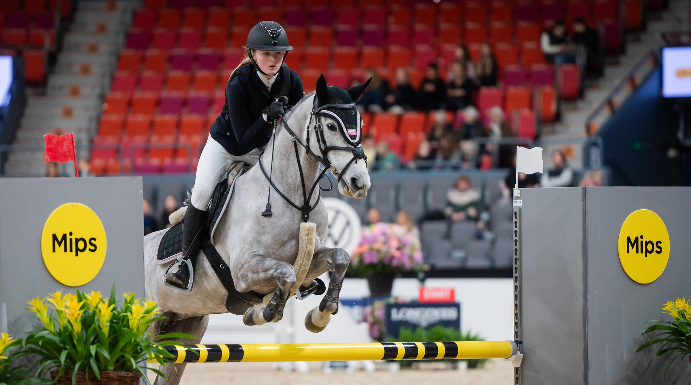 Elin Mårds Magnusson med Munsboro Denby tog guld i kategori C. Arkivfoto: Ida Lindemann
