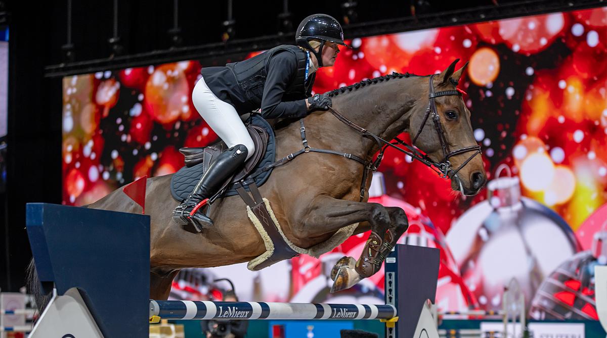 Linn Arvidsson startade höstfinalen även förra året, då med Clark Kent HE. Foto: Jennie Börs