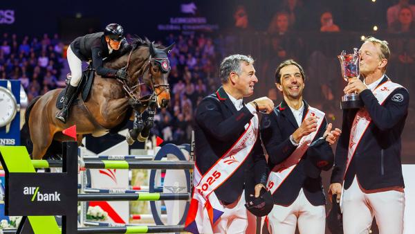 Peder Fredricson och Alcapone des Carmille var del av laget som vann GCL Super Cup – tillsammans med Emanuele Gaudiano och Yuri Mansur. Foto: Tomas Holcbecher