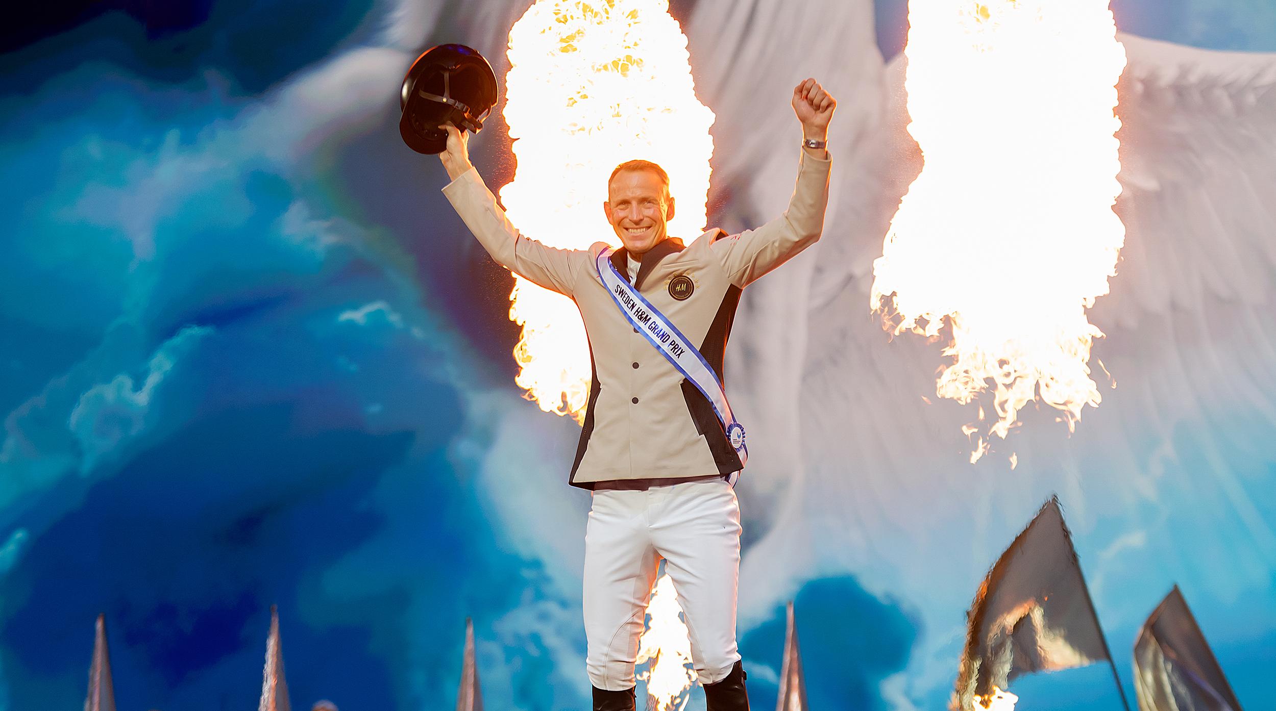 Peder Fredricson vann förra årets Grand Prix-hoppning. Foto: Jennie Börs