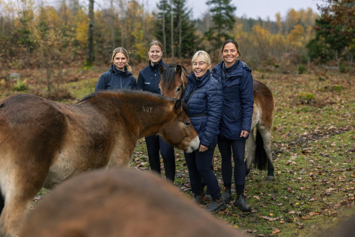 från vänster Alma Kennemar, Nina Nyqvist, Gunilla Stånggren Karlsson och Jeanette Kindeland. Pressfoto: Susanne Walström