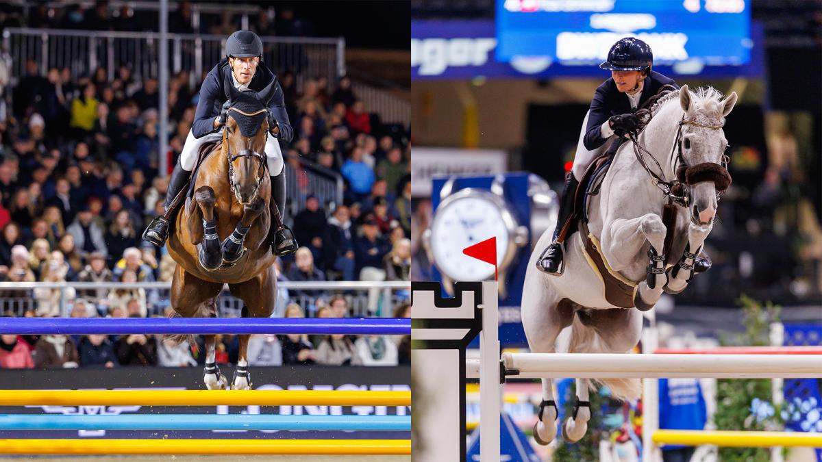 Henrik von Eckermann med Qasirah van de Reistenhoek och Wilma Hellström med Cicci Bjn. Foto: Tomas Holcbecher