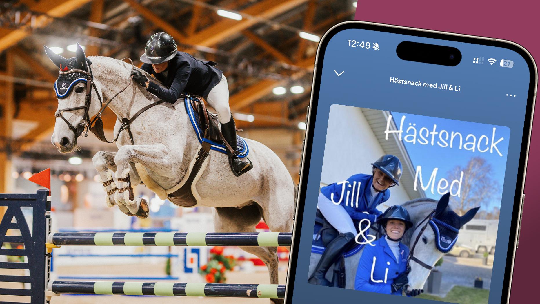 Jill Andersson och No Belle Van Twee Eiken under Jönköping Horse Show i år. Foto: Ida Lindemann