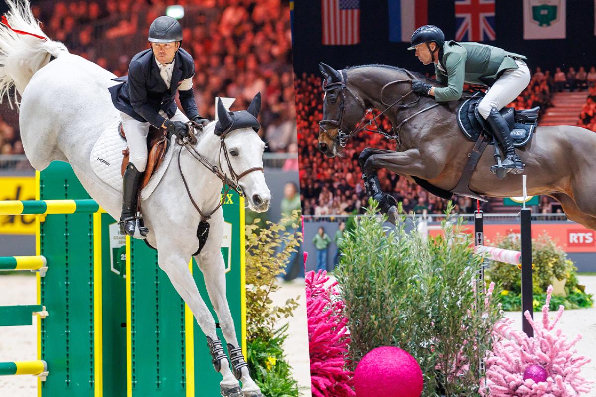 Kent Farrington och Greya/ Peder Fredricson och Alcapone des Carmille i eftermiddagens klass. Foto: Tomas Holcbecher