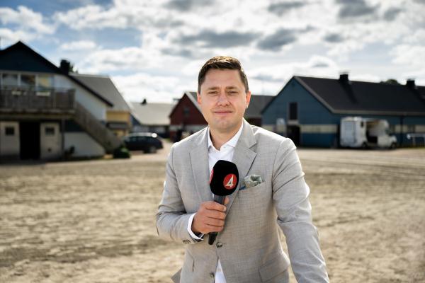 Per Skoglund har varit programledare för Hästonsdag. Foto: Petter Arvidson/Bildbyrån