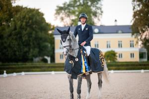 Thomas Ryan och Chou Blue vid Breeders 2024. Foto: Ida Lindemann