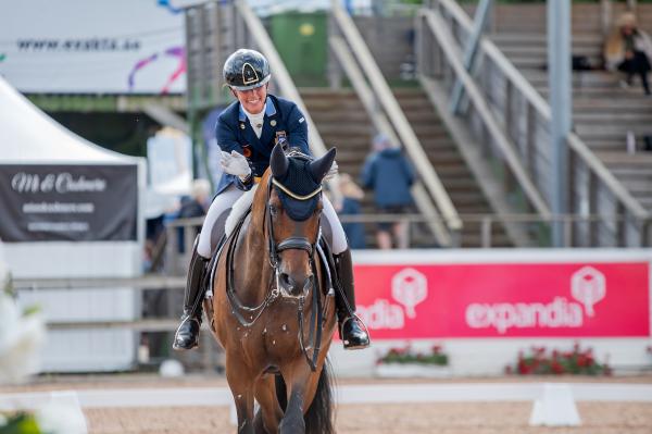 Caroline och Lord Djando i Falsterbo 2025. Foto: Jennie Börs