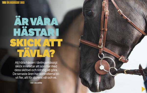 Är våra hästar i skick att tävla?