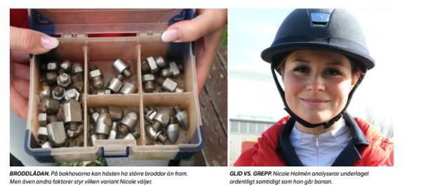 Underlag avgör broddstorlek