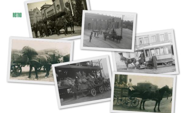 Hästarna slet hårt runt förra sekelskiftet