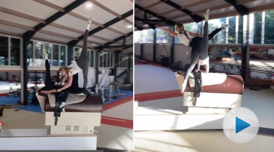 Är du nyfiken på sporten voltige och hur deras träning kan gå till? Som voltigör tränar man inte bara till häst, utan även en hel del avsuttet.