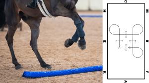 Markarbetsövning som förbättrar ryttarens precision