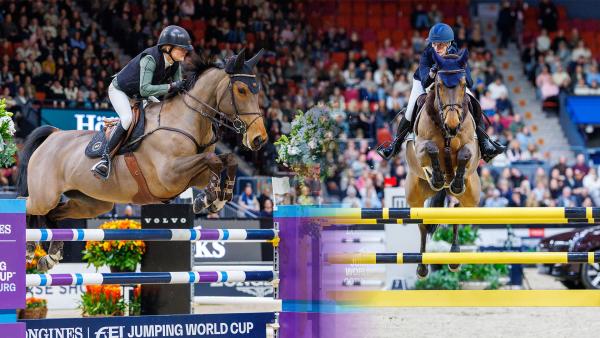 Malin Baryard Johnsson och Petronella Andersson från dagens klass. Foto: Tomas Holcbecher