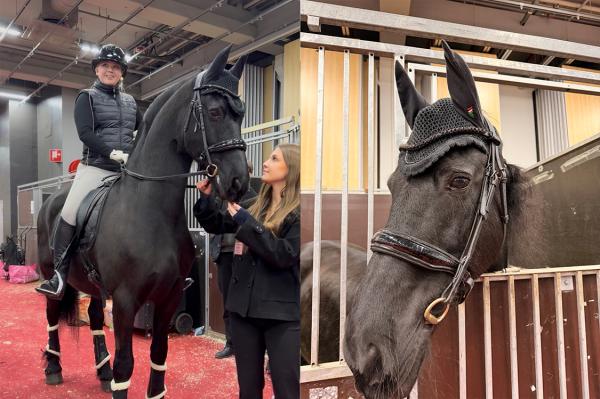 Caroline och Freerk före clinic. Foto: Privat