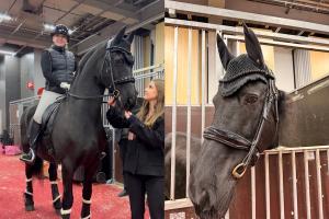 Caroline och Freerk före clinic. Foto: Privat