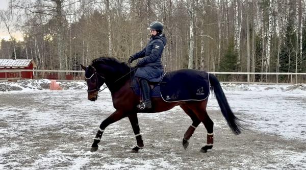 Marie Karlberg och Møllegards Romeo. Foto: Privat