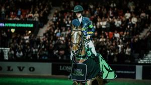  Filippa Enmark och Kivali H var bästa U25-ekipage i de femstjärniga klasserna under Gothenburg Horse Show. Foto: Ida Lindemann