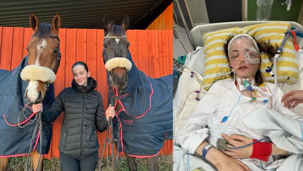 På några sekunder förändrades livet för Agnes. Foto: Privat