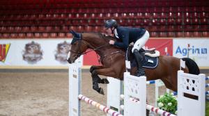 Bild från Breeders Trophy för fyraåriga hästar 2024 – Brian Morrison med Crazy Baloétte. Foto: Ida Lindemann