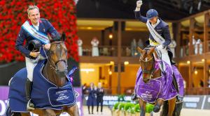Julien Epaillard med Donatello d’Auge vann hoppningen 2025 – och Patrik Kittel med Touchdown dressyren 2024. De båda ekipagen har chans på nya titlar i år. Foto: Tomas Holcbecher