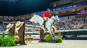 Kent Farrington med Greya. Foto: FEI/Shannon Brinkman